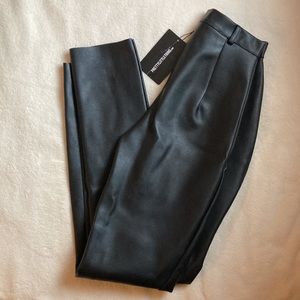 PrettyLittleThing Faux Leather Pants Skinny Leg